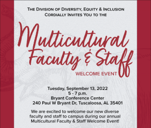 flyer for faculty staff welcome