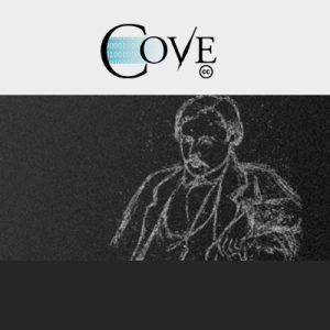 the logo for COVE and a sketch in chalk